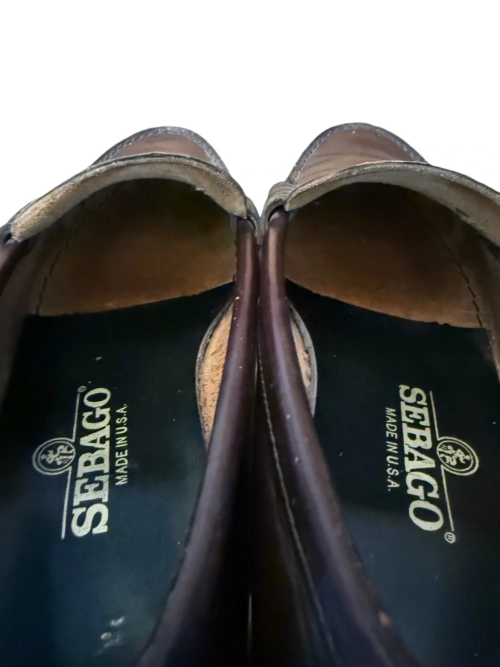 Vintage Sebago Classic Dan Beefroll Penny Loafers Men's 9.5 3E Burgundy Oxblood